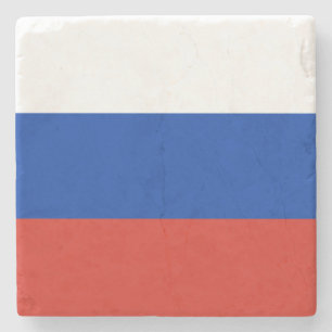 Dessous-de-verre En Pierre Drapeau russe (Russie)