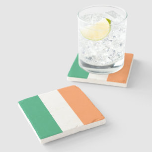 Dessous-de-verre En Pierre drapeau tricolore irlandais patriotique moderne