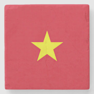 Dessous-de-verre En Pierre Drapeau Vietnam
