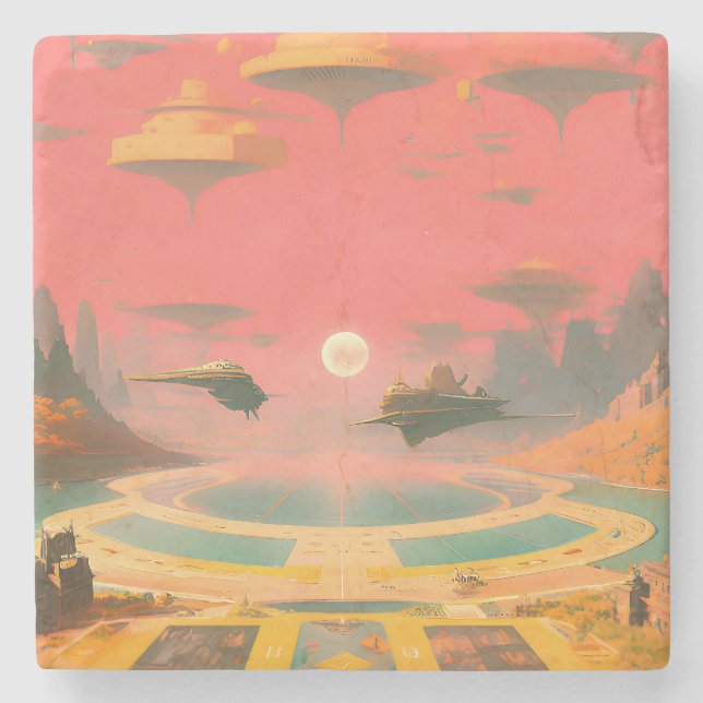 Dessous-de-verre En Pierre Dream World (Devant)