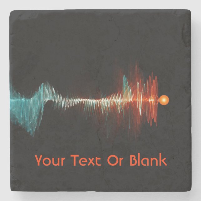 Dessous-de-verre En Pierre Dualité de la vague de particules (Devant)