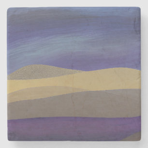 Dessous-de-verre En Pierre Dunes fracturées du paysage marin Abstrait 15