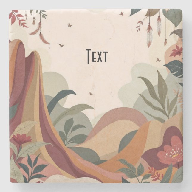 Dessous-de-verre En Pierre Earthy Escape (Devant)