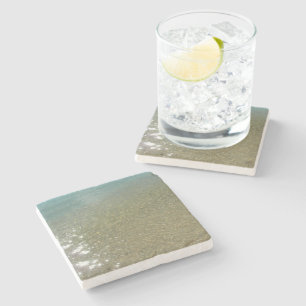 Dessous-de-verre En Pierre Eau sur la plage I Photographie de nature abstrait