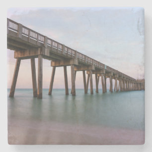 Dessous-de-verre En Pierre Eaux cristallines au quai de Panama City Beach
