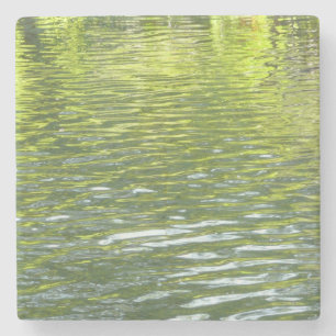 Dessous-de-verre En Pierre Eaux d'Oak Creek Nature jaune et verte Photo