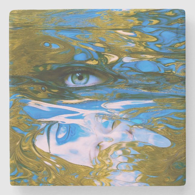 Dessous-de-verre En Pierre Eaux mystiques (Devant)