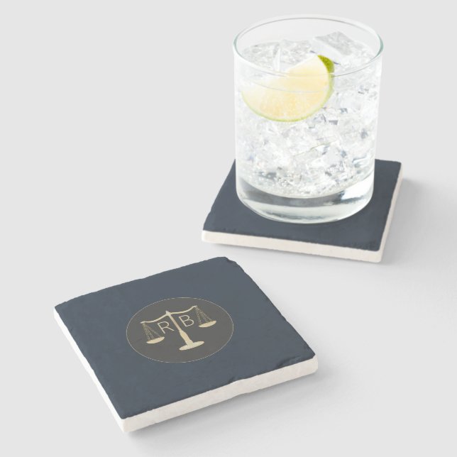 Dessous-de-verre En Pierre Échelles De Justice (Côté)