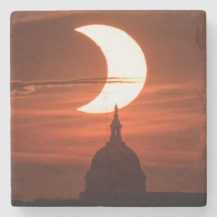 Dessous-de-verre En Pierre Éclipse solaire 2021