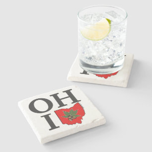 Dessous-de-verre En Pierre Écrou vintage typographique de maronnier américa