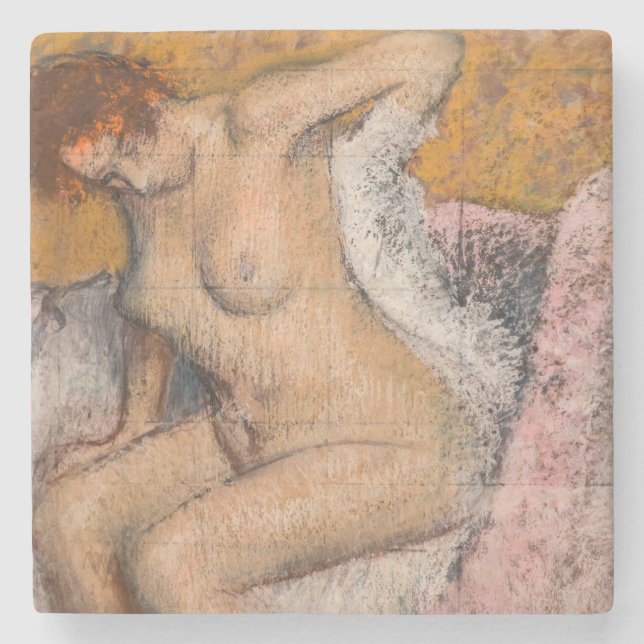 Dessous-de-verre En Pierre Edgar Degas - Après le bain (Devant)