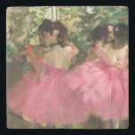 Dessous-de-verre En Pierre Edgar Degas - Danseurs en rose<br><div class="desc">Danseurs en rose / Ballerinas en rose - Edgar Degas,  1880-1885</div>