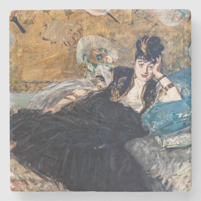Dessous-de-verre En Pierre Edouard Manet - Dame aux Éventails (Devant)
