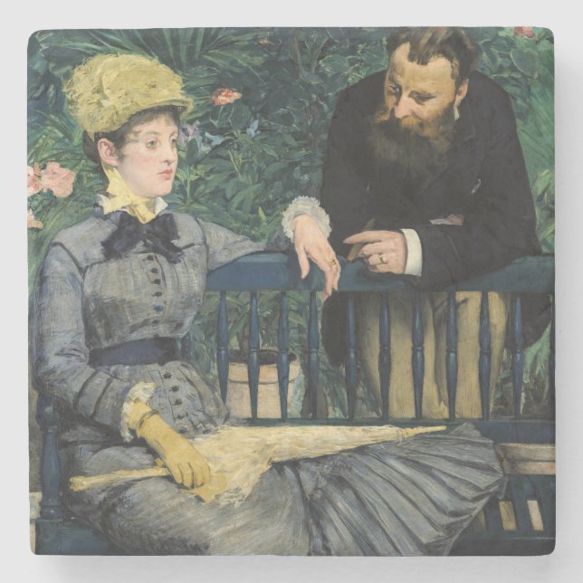 Dessous-de-verre En Pierre Edouard Manet - Dans la serre (Devant)
