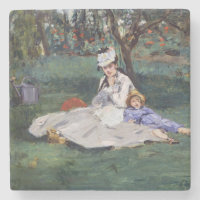 Edouard Manet - La famille Monet dans leur jardin