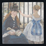 Dessous-de-verre En Pierre Edouard Manet - Le Chemin De Fer<br><div class="desc">Le chemin de fer / Le chemin de fer - Edouard Manet,  1873</div>
