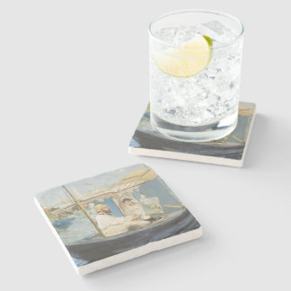 Dessous-de-verre En Pierre Edouard Manet - Monet Peinture sur son Studio Boat