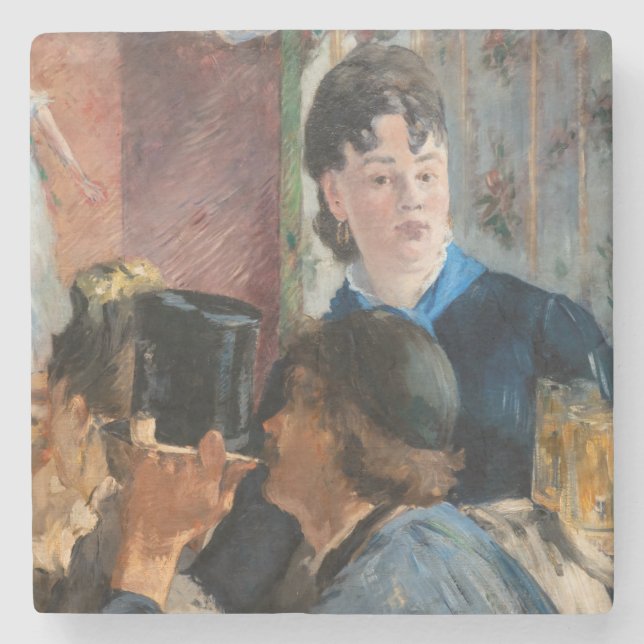 Dessous-de-verre En Pierre Edouard Manet - Serveuse de bière (Devant)