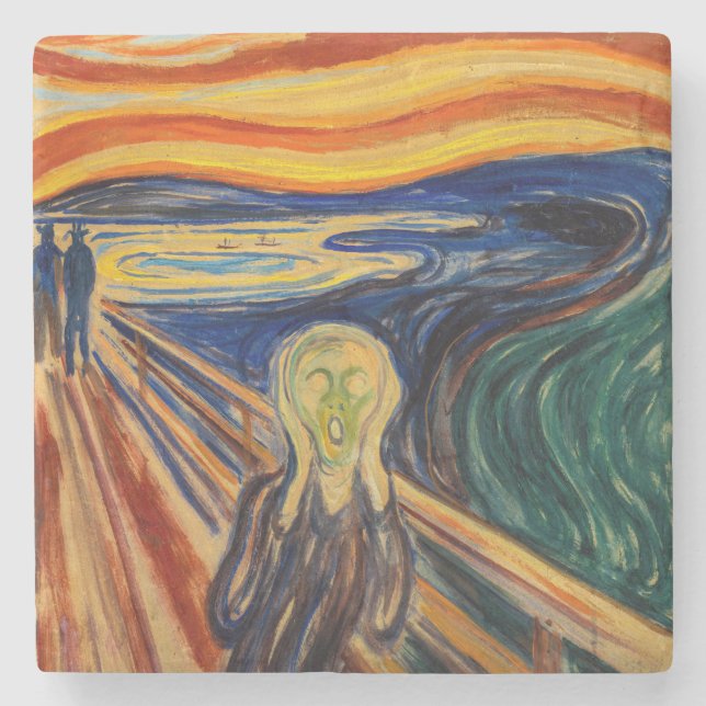 Dessous-de-verre En Pierre Edvard Munch - Le cri 1910 (Devant)