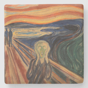 Dessous-de-verre En Pierre Edvard Munch Peinture The Scream (Skrik) 1910