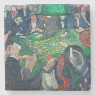 Dessous-de-verre En Pierre Edvard Munch - Table de roulette à Monte Carlo