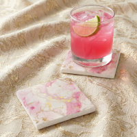 Effet de marbre rose et or