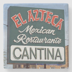 Dessous-de-verre En Pierre El Azteca, El Azteca Atlanta, El Azteca