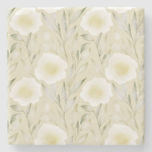 Dessous-de-verre En Pierre Élégant Dessous de verre de pierre en fleurs