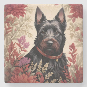 Dessous-de-verre En Pierre Elégant écossais Terrier Portrait de chien