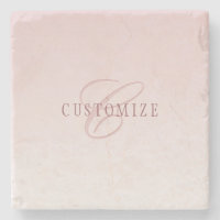 Élégant lettrage et monogramme | Rose Ombre