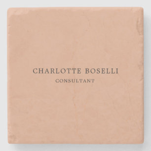 Dessous-de-verre En Pierre Élégant minimaliste professionnel classique