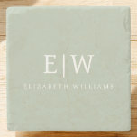 Dessous-de-verre En Pierre Élégant professionnel simple Monogramme minimalist<br><div class="desc">Découvrez notre Elegant Professional Simple Monogram Minimalist Collection : Elevez votre style avec une sophistication intemporelle et une élégance sobre. Réalisée avec une attention minutieuse aux détails, cette collection présente des designs minimalistes ornés de votre monogramme personnalisé. Chaque pièce respire le professionnalisme et le raffinement, parfait pour faire une impression...</div>