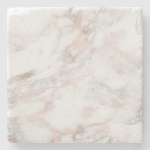 Dessous-de-verre En Pierre Elégant Rose Gold Marble Modèle Carré tendance