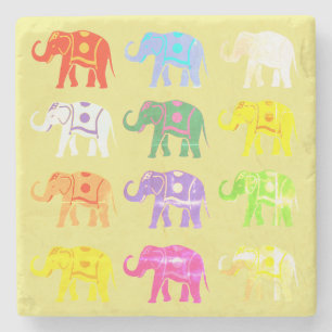 Dessous-de-verre En Pierre Eléphant chanceux