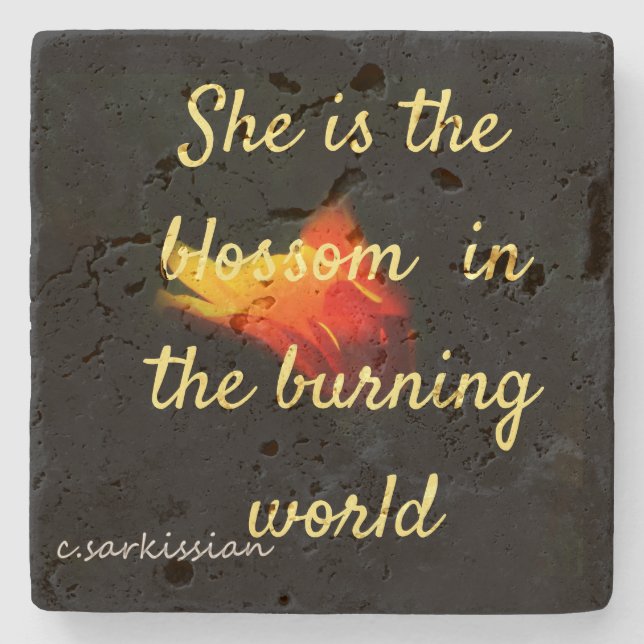 Dessous-de-verre En Pierre Elle est la Blossom (Devant)