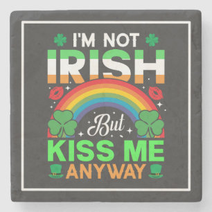 Dessous-de-verre En Pierre embrassez-moi quand même irish humour design-63942
