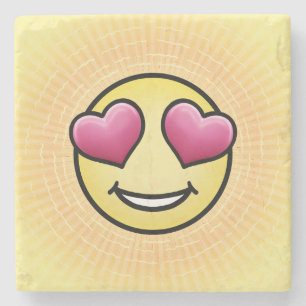 Dessous-de-verre En Pierre Emoji Love