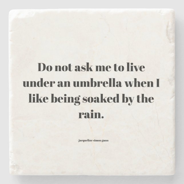 Dessous-de-verre En Pierre Empowering quote (Devant)