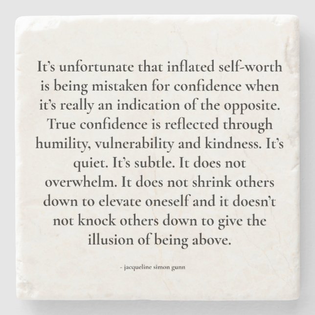 Dessous-de-verre En Pierre Empowering quote (Devant)