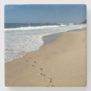 Dessous-de-verre En Pierre Empreintes sur la plage, Mabibi, Thongaland