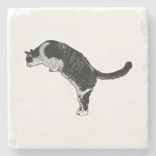 Dessous-de-verre En Pierre Énergie de chat frais