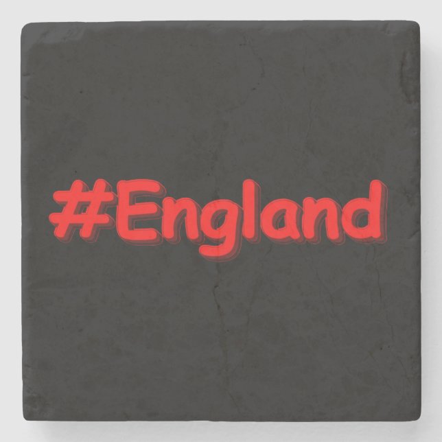 Dessous-de-verre En Pierre "#England" Joli Design. Commandez dès maintenant  (Devant)