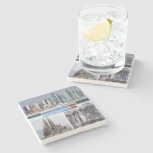 Dessous-de-verre En Pierre ES Barcelona - Skyline - Skyline - Sagrada Familia