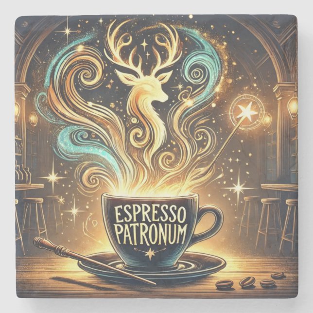 Dessous-de-verre En Pierre Espresso Patronum (Devant)