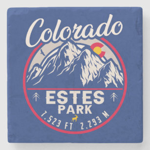 Dessous-de-verre En Pierre Estes Park Colorado Souvenirs - Camping randonnée