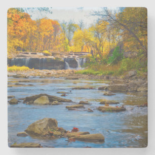 Dessous-de-verre En Pierre États-Unis, Indiana. Cataract Falls State Recreati