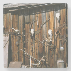 Dessous-de-verre En Pierre États-Unis, Oregon, comté de Harney. Ancienne écur