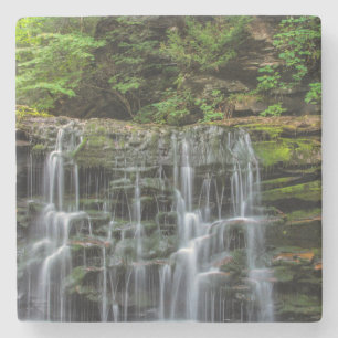 Dessous-de-verre En Pierre États-Unis, Pennsylvanie, Benton. Cascade à Ricket