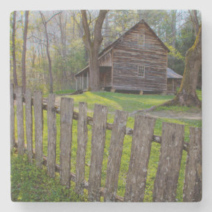 Dessous-de-verre En Pierre États-Unis, Tennessee, cabine dans Cades Cove