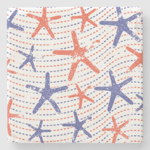 Dessous-de-verre En Pierre Étoile de mer Coastal Americana